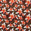 Rayon Fabric Plumeria Palm Print