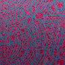 Plumeria Tribal Design Peachskin Fabric - Polynesian Hibiscus And Plumeria Floral Tribal Print, 44/45" Width (1 Yard)