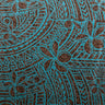 Plumeria Tribal Design Peachskin Fabric - Polynesian Hibiscus And Plumeria Floral Tribal Print, 44/45" Width (1 Yard)
