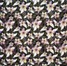 Rayon Poplin Fabric Plumeria Tropical Leaves Print