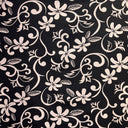 Plumeria Vine Poly Cotton Fabric - Tropical Floral Print, 45" Width (1 Yard)