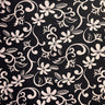 Plumeria Vine Poly Cotton Fabric - Tropical Floral Print, 45" Width (1 Yard)