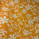 Plumeria Vine Poly Cotton Fabric - Tropical Floral Print, 45" Width (1 Yard)