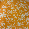 Plumeria Vine Poly Cotton Fabric - Tropical Floral Print, 45" Width (1 Yard)