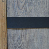 Black 1.5 Inch Wide Double Sided Plush Elastic