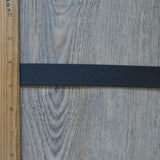 Black 1 Inch Wide Double Sided Plush Elastic