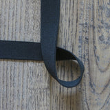Black 3/4 Inch Wide Double Sided Plush Elastic