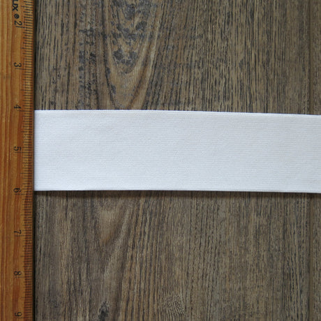 Plush Elastic 2 Inch Wide White Double Sided