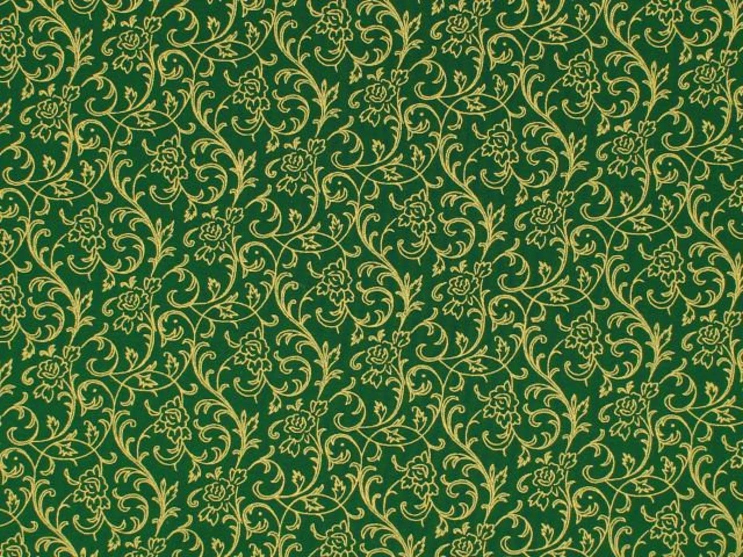 Quilting Cotton Poinsettias Metallic Christmas Robert Kaufman