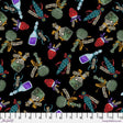 Quilting Cotton Poison Bottles Multi Storybook Halloween