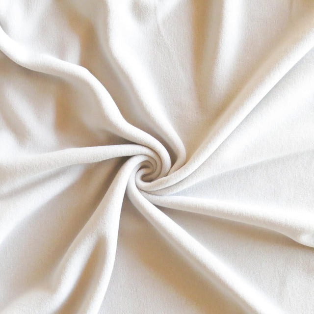Polartec 100 Micro Double Velour Fleece - Sweet Cream