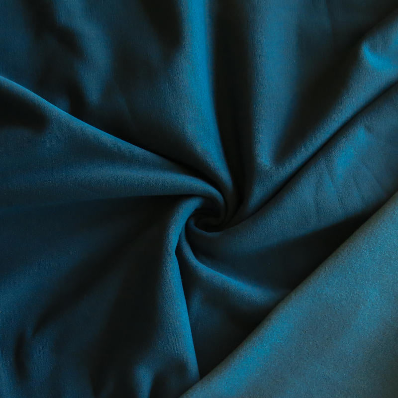 Polartec Powerstretch Fleece Knit Fabric Mallard Blue