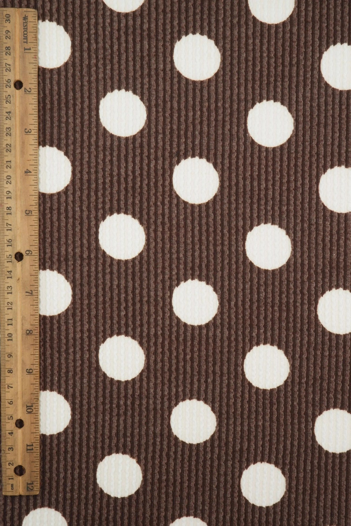 Classic Polka Dot Double Knit Fabric 56/57" Soft Stretch Material for Sewing