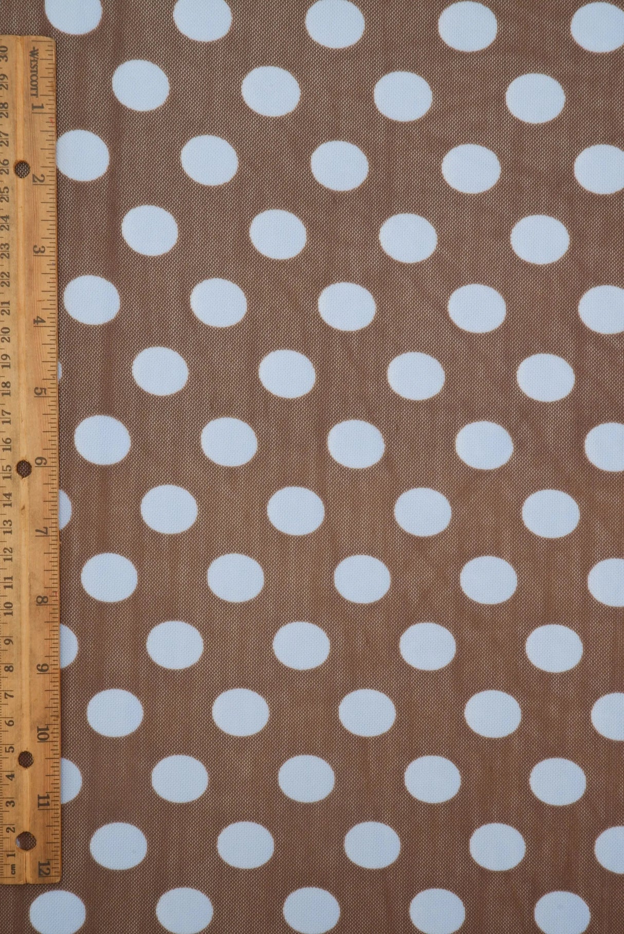 Polka Dot Mesh Print Fabric 58/60" Wide