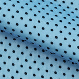 Polka Dot Flocked Stretch Mesh