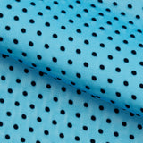 Polka Dot Flocked Stretch Mesh Nylon Spandex Fabric - Polka Dot Flocked Stretch Mesh, 56/58" Width (1 Yard)