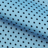 Polka Dot Flocked Stretch Mesh Nylon Spandex Fabric - Polka Dot, 56/58" Width (1 Yard)