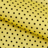 Polka Dot Flocked Stretch Mesh Nylon Spandex Fabric - Polka Dot, 56/58" Width (1 Yard)