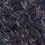 Foiled Spandex Shattered Glass Fabric