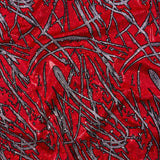 Foiled Spandex Shattered Glass Fabric