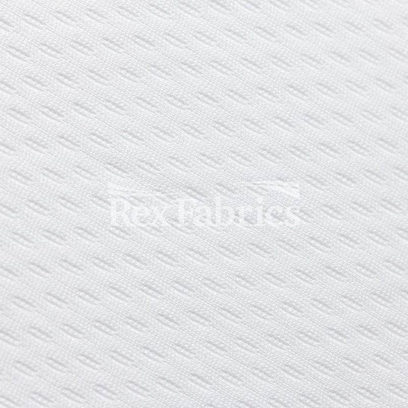 Poly Mesh PFP Polyester Mesh Fabric - White, Mesh, 58/60" Width (1 Yard)