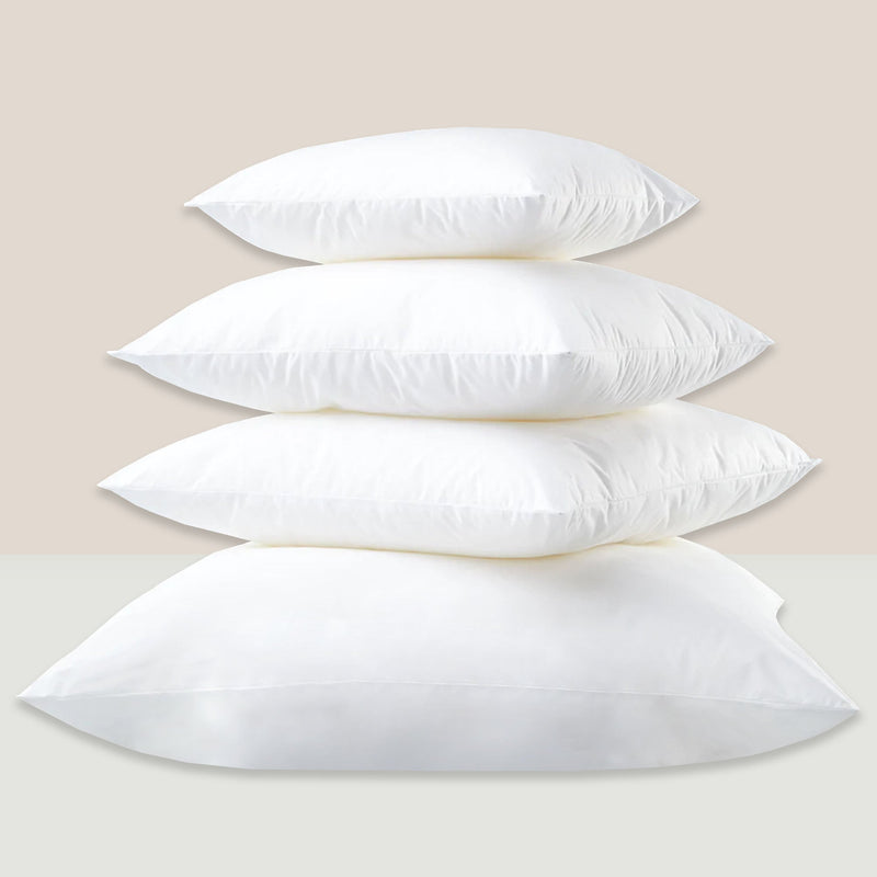 Premium Hypoallergenic Polyester Insert Polyester Fabric - White, Solid, Multiple Sizes (1 Unit)