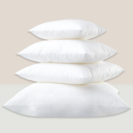 Premium Hypoallergenic Polyester Insert Polyester Fabric - White, Solid, Multiple Sizes (1 Unit)