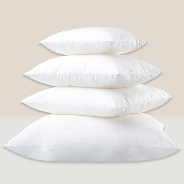 Premium Hypoallergenic Polyester Insert Polyester Fabric - White, Solid, Multiple Sizes (1 Unit)
