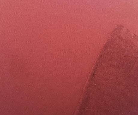 French Terry Knit Maroon Cotton Blend