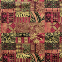 Polyester Fabric Traditional Polynesian Tapa Design