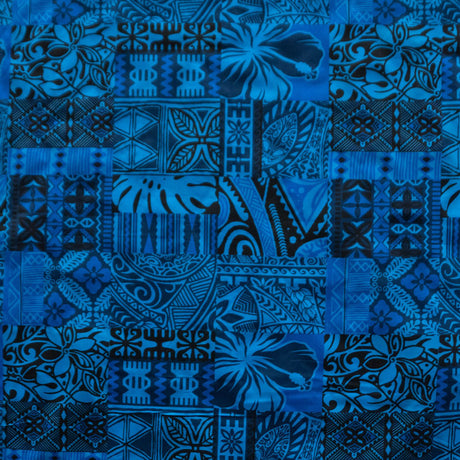Polyester Fabric Traditional Polynesian Tapa Design
