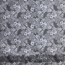 Poly-Cotton Fabric Polynesian Hibiscus & Plumeria Single Border