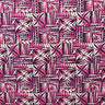 Polynesian Tribal Bloom Polyester Poplin Fabric - Hibiscus Plumeria Polynesian Tribal Print, 36" X 60" (1 Yard)