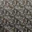 Polynesian Tribal Print Chambray Fabric - Denim Look, Monstera Leaves, Turtles, Hibiscus And Plumeria, 58/60" Width (1 Yard)