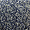 Polyester Cotton Tribal Print Fabric Chambray Denim Look