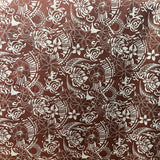 Polynesian Tribal Print Polyester Cotton Fabric - Tribal Print, Denim Look, 58/60" Width (1 Yard)