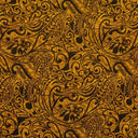 Cotton Barkcloth Polynesian Tribal Stems & Leaves Fabric