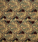 Cotton Barkcloth Tribal Triangle Fabric