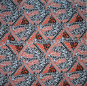 Cotton Barkcloth Tribal Triangle Fabric