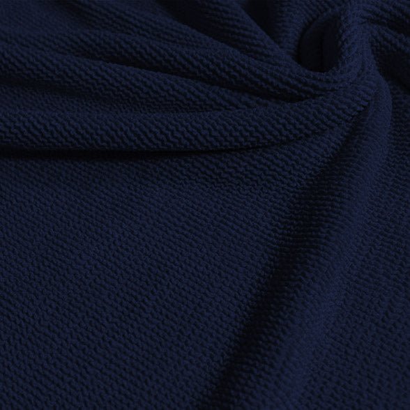 Popcorn Polyester Spandex Jacquard Fabric