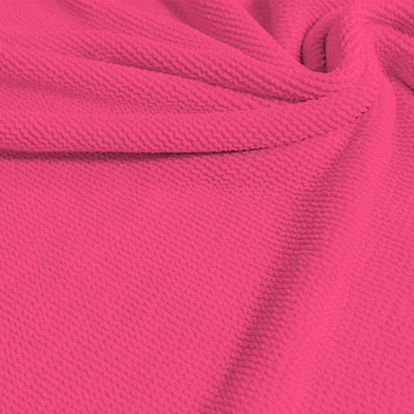 Popcorn Polyester Spandex Jacquard Fabric - Multi Color Textured Knit, 28" Width (1 Yard)