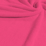 Popcorn Polyester Spandex Jacquard Fabric - Multi Color Textured Knit, 28" Width (1 Yard)