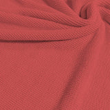 Popcorn Polyester Spandex Jacquard Fabric - Multi Color Textured Knit, 28" Width (1 Yard)