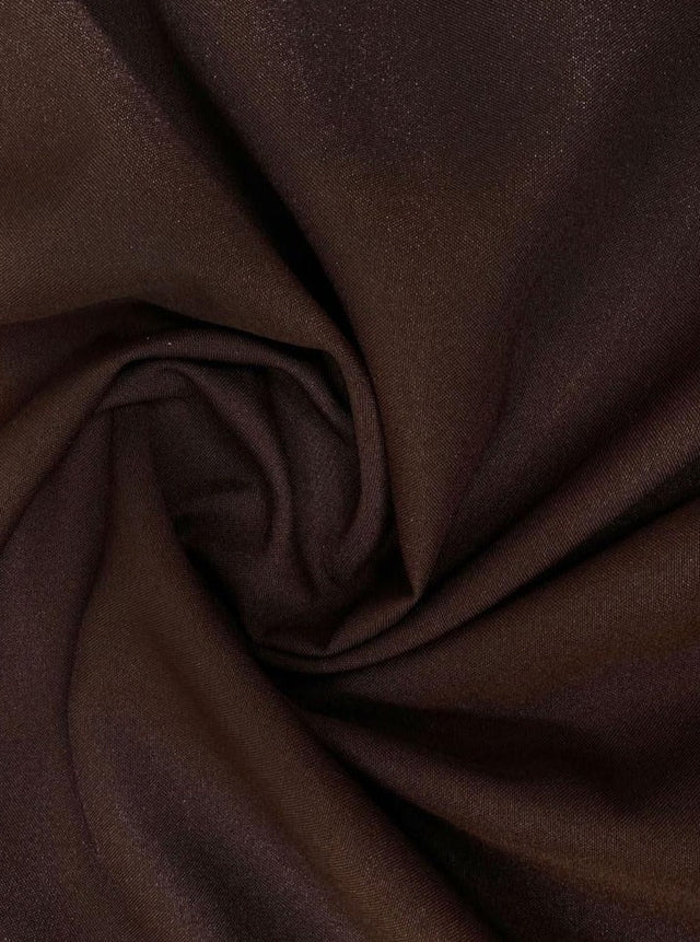 Dark Brown Poly Poplin