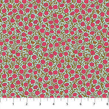 Cotton Poppies Sweet Yesterday Fabric 44/45"
