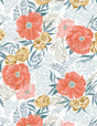 Quilting Cotton Poppy Prairie Dear Stella Floral By the Yard