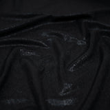 Foiled Slinky Jacquard Fabric Black