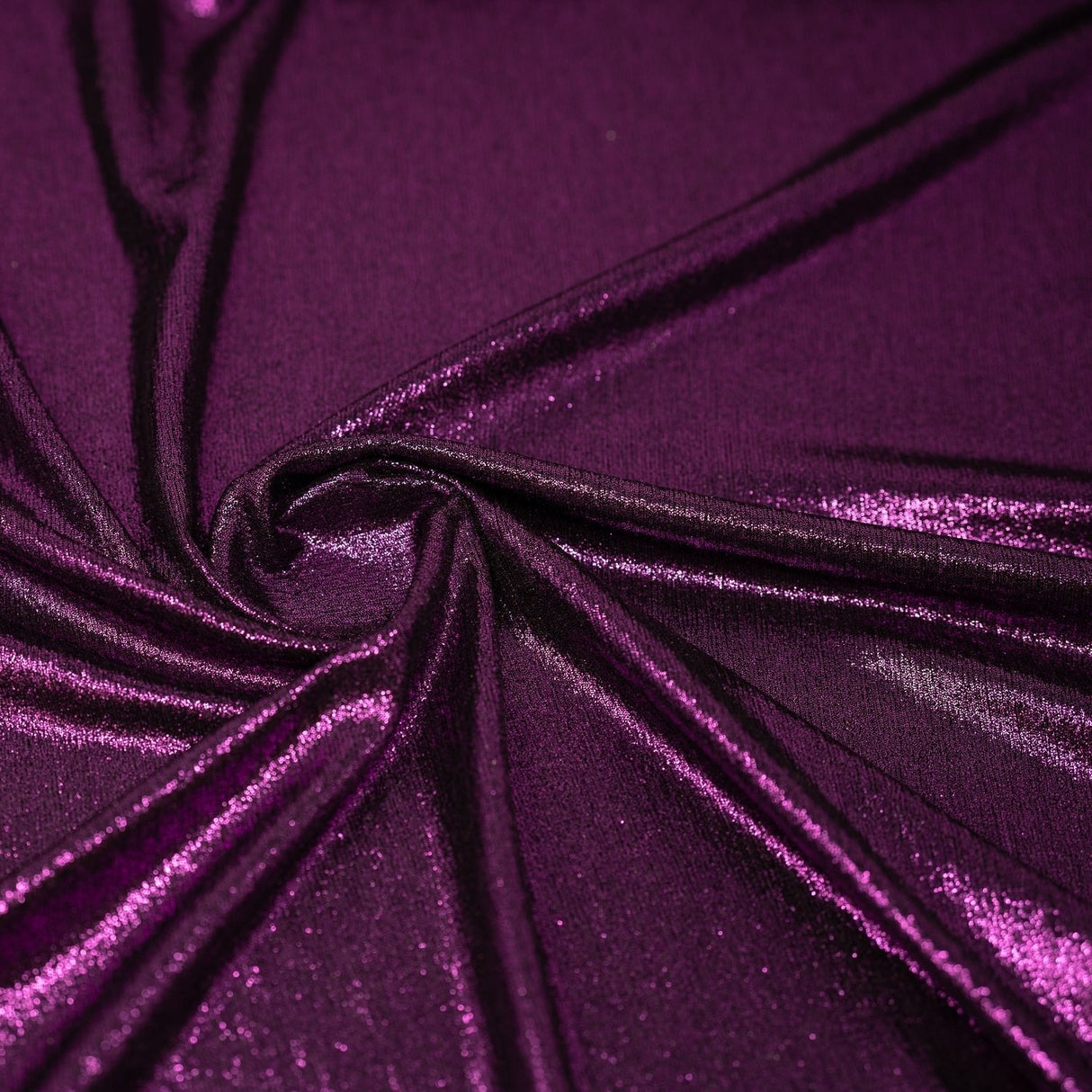 Foiled Slinky Jacquard Fabric Black