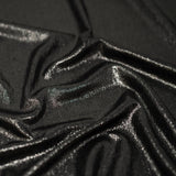 Foiled Slinky Jacquard Fabric Black