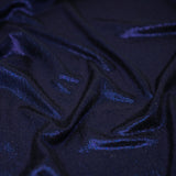 Foiled Slinky Jacquard Fabric Black